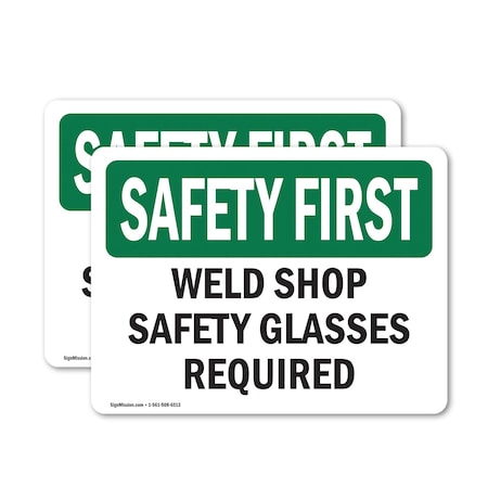 Signmission 12 in Height, 18 in Width, Vinyl Decal, Rectangle OS-2PACK-SF-D-1218-L-11017